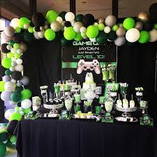 Gameon Xboxparty Video Game Birthday Party Decorations Xbox Birthday Party Video Games Birthday Party