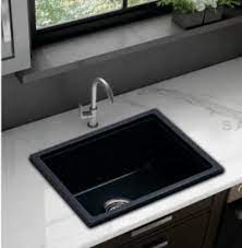 Home construction & real estate sink kitchen sink black ceramic kitchen sink. Single Black Rossin Quartz Kitchen Sink Size 18x16x8 Inch Id 22823564097