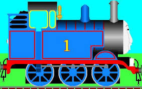 Side View Model For 3d Thomas Train Cake Thomas The Train Thomas Train Cake Train Cartoon