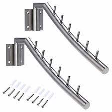 Wall hooks & door hangers └ storage solutions └ home, furniture & diy all categories antiques art baby books, comics & magazines business, office & industrial cameras & photography cars, motorcycles 2pcs 15 hooks coat clothes door holder rack wall mounted hanger stainless steel. 7 Smart Wall Mounted Storage Solutions You Can Buy On Amazon Clothes Hanger Rack Hanger Rack Storage Closet Organization