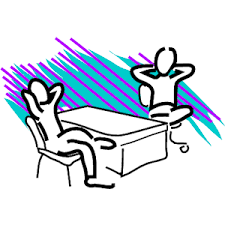 Image result for clip art relaxed at table