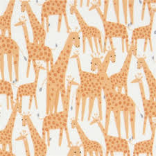 See more ideas about fabric, mood fabrics, fabric stores online. White Fabric By Dear Stella With Brown Giraffes Kawaii Fabric Shop