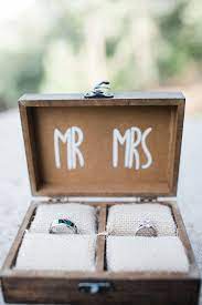 Love This Mr And Mrs Diy Wedding Ring Box To Keep The Rings On Wedding Day The Box Also Makes For Wedding Ring Box Ring Box Wedding Diy Wedding Ring For