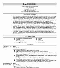Pdf, txt или читайте онлайн в scribd. Maintenance Supervisor Resume Example Technician Resumes Livecareer
