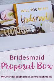 Top Bridesmaid Gift Ideas For 2020 Brides Bridesmaid Proposal Box Bridesmaid Proposal Wedding Gift Favors