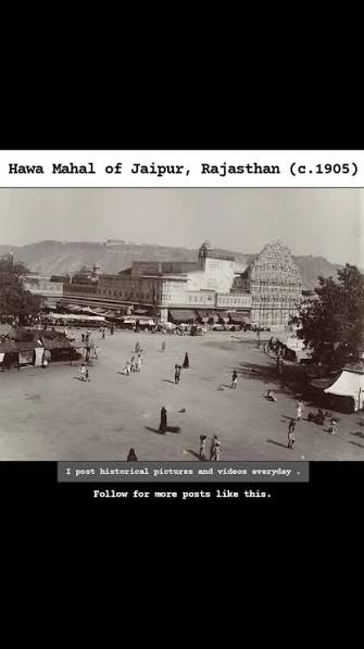 Rare picture of Hawa Mahal, Jaipur , Rajasthan, circa- 1905. #jaipur #jaipurdiaries #hawamahal #rajasthan #rajasthantourism #udaipur #pinkcity #pinkcityjaipur #fyp #igreach #followforfollowback #views ...