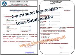 Serta pemberitahuan sehat atau sakit, terangkum dalam artikel ini. 2 Contoh Surat Keterangan Lolos Butuh Guru Mutasi Dari Kepala Sekolah Kherysuryawan Id