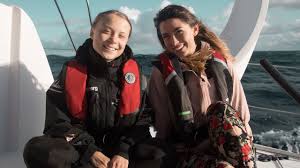 Climate activist greta thunberg says she feels energized after spending three weeks crossing the atlantic in a catamaran. We Did It After 19 Days At Sea Sailing Greta Thunberg Into Lisbon Ep 6 Youtube