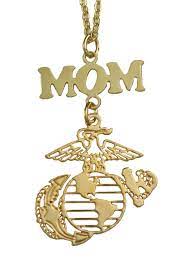Women S Marine Mom Gold Or Silver Necklace Jewelry Womens Sgt Grit Marine Corps Store Marine Mom Usmc Mom Marine Corps Mom