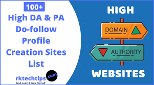 High Da Pa Do Follow Profile Creation Sites List 2020 Profile Backlinks List