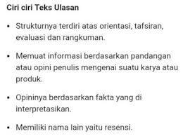 Check spelling or type a new query. Sebutkan Ciri Ciro Teks Ulasan Brainly Co Id