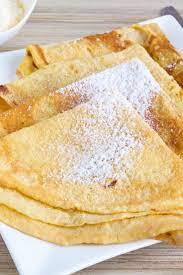 Easy Swedish Pancakes Breakfast Recipe With Eggs Milk Flour Sugar Salt And Butter Quick And Easy 20 Food Egg Recipes For Breakfast Breakfast Recipes Easy