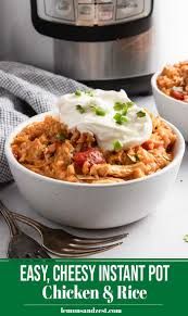Cheesy Instant Pot Chicken And Rice Recipe Pressure Cooker Recipes Slow Cooker Creamy Chicken Instant Pot Chicken
