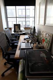 Home office with two desks on design darling design darling. 16 Home Office Desk Ideas For Two