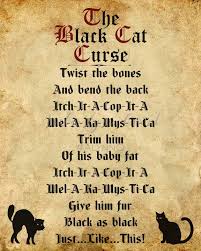 Hocus Pocus Black Cat Curse Diy Printable Halloween Decor Etsy Halloween Poems Halloween Spell Book Halloween Quotes