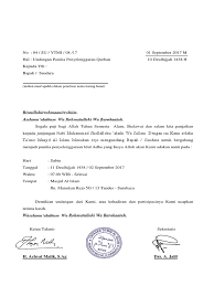 Sabtu malam minggu/ 20 oktober 2012. Undangan Rapat Panitia Qurban