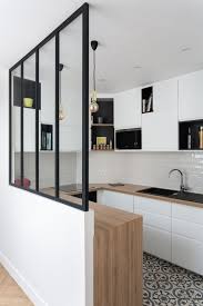 Cuisine Du Noir Et De L Elegance Au Menu Floriane Lemarie House Design Kitchen Modern Farmhouse Kitchens Home Remodeling