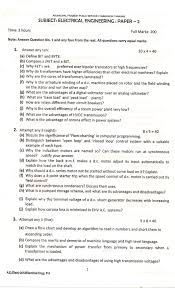 Solving model question papers is important to understanding week area and time management. Appsc Ae Electrical Exam 2012 Electrical Engineering Paper Ii Arunachal Pradesh Psc Exams