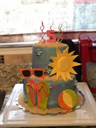 Summer Pool Party Birthday Cake Pool Birthday Party Summer Pool Party Pool Party