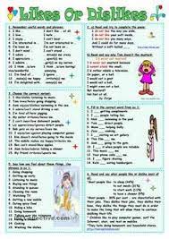 Likes Or Dislikes Worksheet Free Esl Printable Worksheets Made By Teachers Teaching English Grammar Teachers English Exercises