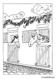 Realistic horse barn coloring pages. At The Stables Coloring Pages Coloring Home