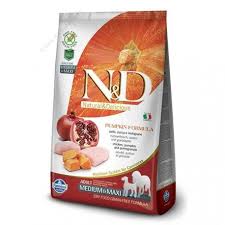Farmina Natural Delicious Medium Maxi Grain Free Potiron Poulet Grenade Nourriture Chien Potiron Alimentation Animale