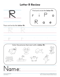 beginning letter r worksheet primarylearning org