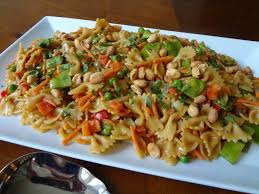 Black And White Bow Tie Pasta Thai Peanut Butter Pasta Salad Peanut Butter Pasta Tasty Pasta Butter Pasta