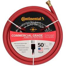 Traditional rubber hoses are durable but heavy. Reviews For Continental Premium 5 8 In Dia X 50 Ft Commercial Grade Rubber Red Hot Water Hose 20258070 The Home Depot