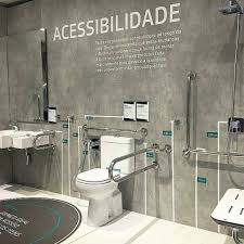 Idea En Instagram A Deca Trouxe Este Lindo Banheiro Acessivel Com As Alturas E Medidas De Acordo C Banheiro Acessivel Disposicao Do Banheiro Lindos Banheiros
