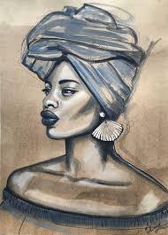 Activist for the rights of marginalised communities, rights of children, racism, injustice, & exposing the fgm propaganda. African Queen N7 Painting By Leysan Khasan Saatchi Art