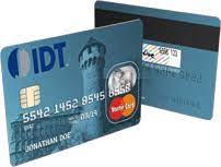 It has two chips on the face of the card; Idt Credit Union
