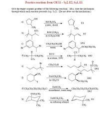 Practice Exam Questions Sn1 Sn2 E1 E2 Practice Teaching Chemistry Chemistry Lessons Organic Chemistry Study