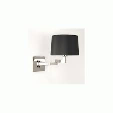 An adjustable design that mounts to your wall and extends up to 22 outward. Astro Lighting Momo Swing Arm Wall Light In Polished Chrome Finish With White Or Black Shade 1162002 Lighting From The Home Lighting Centre Uk