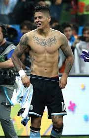 Rojo, 30, chose an image of the late great in. Marcos Rojo