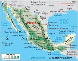 The sierra madre mountains are a mountain range primarily in northern santa barbara county and extending into northwestern ventura county in southern california, western united states. Mexico Maps Facts World Atlas