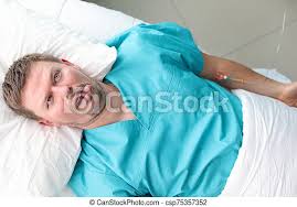 At the noble county public library located at 813. Funny Man In Hospital Person Lying In Bed Showing Grimace On Face Fun Facial Expression Of Human In Medical Center Or Canstock