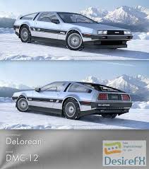 Download Delorean Dmc 12 3d Model Desirefx Com Delorean 3d Model Model