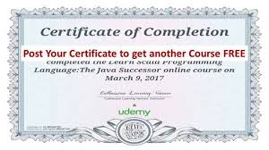 Offertificate Show Course Certificate And Get Free Course Certificate Of Completion Udemy Udemy Courses