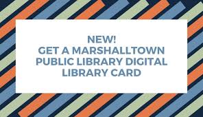 Da 38.000 secondi a 23.98 fps. Get A Marshalltown Public Library Card Marshalltown Public Library
