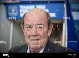 Former Everton FC player and manager Howard Kendall, pictured at the club's  Goodison Park stadium in Liverpool Stock Photo