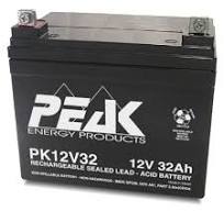 Peak Energy PK12V32 12V 32Ah Battery