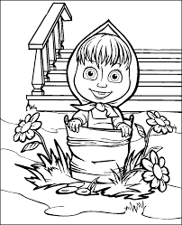 Masha And The Bear Coloring Pages Together with their partners, animaccord is creating a network of masha and the bear interactive educational museums, publishing magazines and releasing educational computer games. masha and the bear coloring pages