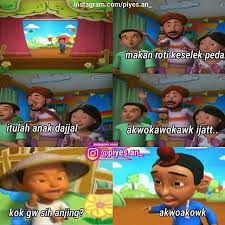 Pin Oleh Kimi Chan 3 Di Upin Ipin Meme Di 2020 Humor Lucu Meme Lucu Lucu