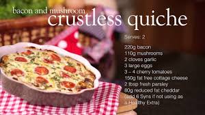 Learn how to make mushroom and spinach couscous & see the smartpoints value of this great look for mushrooms with firm caps that are free from spots or blemishes. Slimming World Syn Free Bacon Mushroom Crustless Quiche Recipe Free Youtube