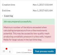 Error Maximum Number Of Iterations Exceeded Simscale