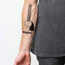 Maybe you would like to learn more about one of these? Acoustic Guitar Temporary Tattoo Set Petagadget Guitar Tattoo Music Tattoo Sleeves Music Guitar Tattoo
