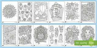 These digital coloring pages for kids and adults are. Mindfulness Colouring Sheets Bumper Pack For Children