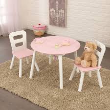Kidkraft Round Storage Table Chair Set White Pink 26165 Round Table And Chairs Kids Table And Chairs Table And Chair Sets