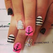 60 Cute Anchor Nail Designs Cuded Anchor Nail Designs Diy Acrylic Nails Luxury Nails